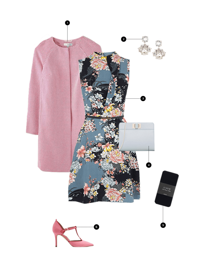 1. Boden, $290 / 2. Ann Taylor, $40 / 3. Oasis, $77 / 4. Charles & Keith, $50 / 5. J.Crew, $17 / 6. Boden, $180
