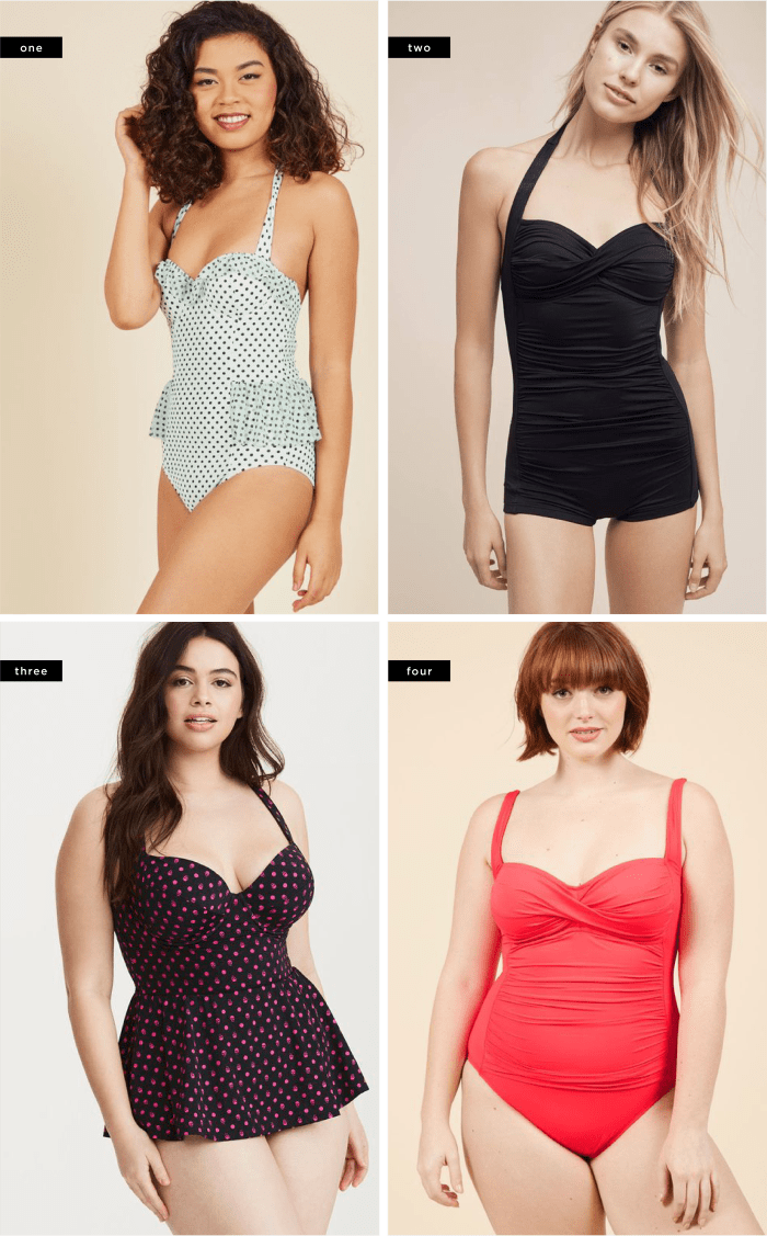 1. ModCloth, $112 / 2. Anthropologie, $148 / 3. Torrid, $99 / 4. ModCloth, $120