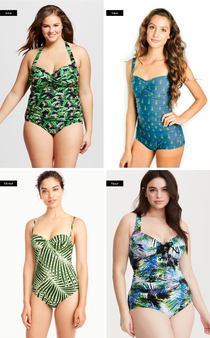 1. Target, $40 / 2. Jessica Rey, $108 / 3. J.Crew, $115 / 4. Torrid, $99