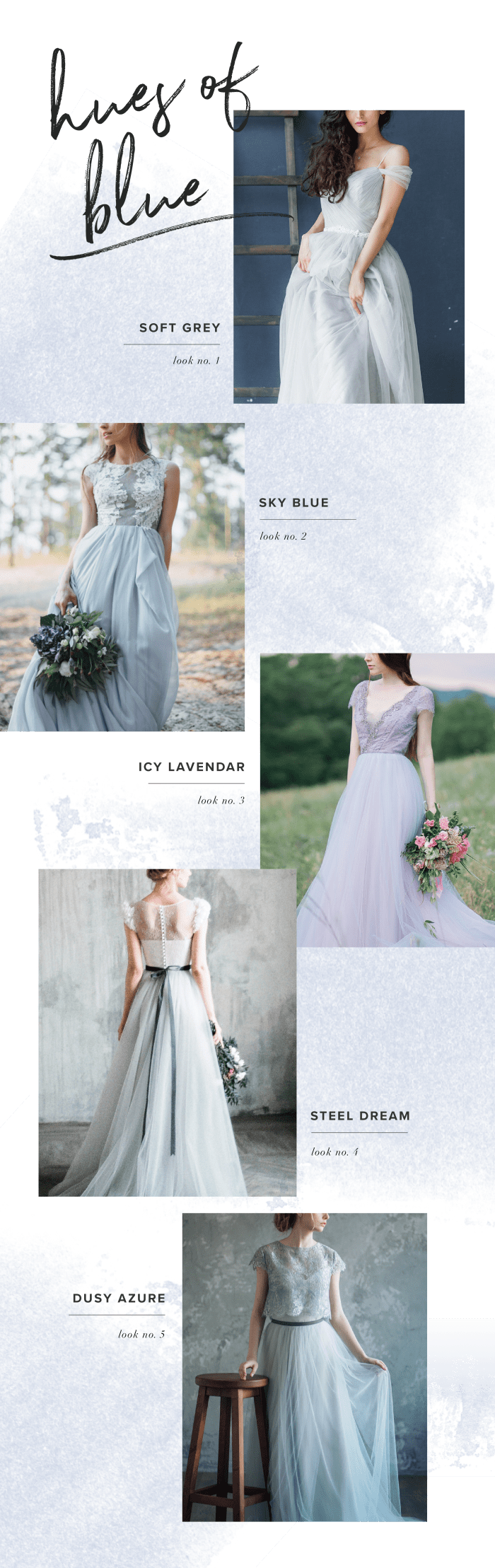 1. Boudoir Vintage, $470 / 2. Mywony Bridal, $795 / 3. Mywony Bridal, $1,250 / 4. Milamira Bridal, $590 / 5. LiBrightWedding, $710
