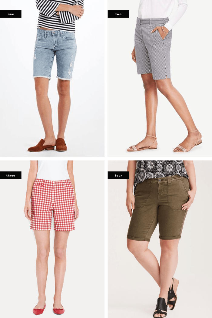 1. Orchard Mile, $168 / 2. Ann Taylor, $49 / 3. Lands’ End, $45 / 4. Torrid, $35