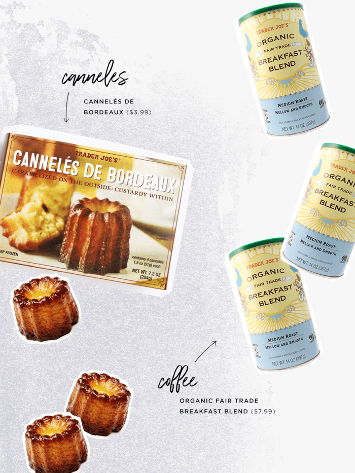 Cannelés de Bordeaux ($3.99) / Organic Fair Trade Breakfast Blend ($7.99)