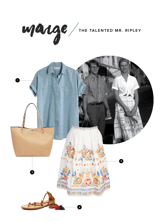 1. Madewell, $75 / 2. ASOS, $36 / 3. ModCloth, $80 / 4. Soludos, $99