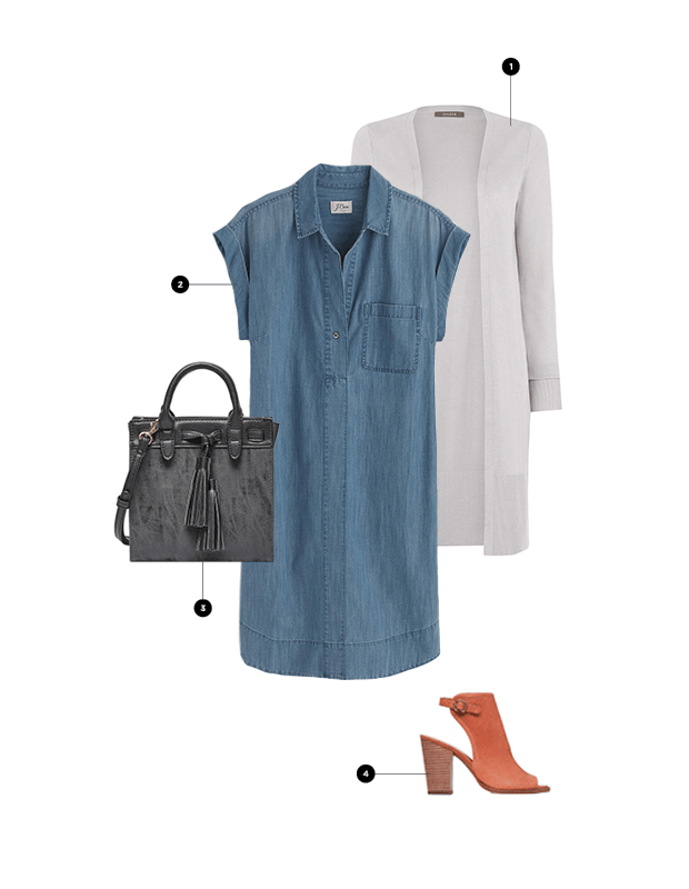 1. Oasis, $34 / 2. J.Crew, $98 / 3. Sole Society, $50 / 4. Sole Society, $109