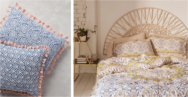 Add a feminine touch to your sofa or chairs with high-quality pillows decked out in tassels and bright colors or to your bedding with pretty pastel prints. We can already hear the oohs and aahs of new visitors.