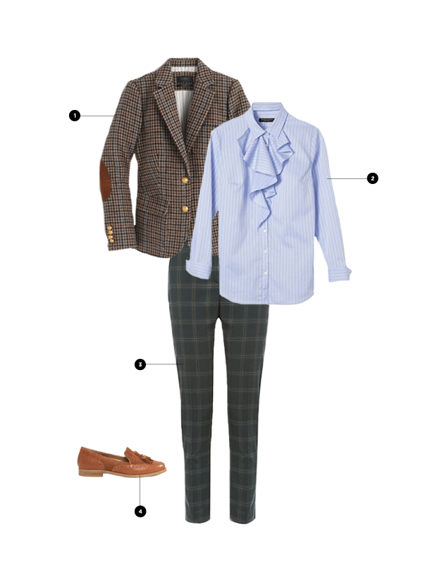 1. J.Crew, $248 / 2. Banana Republic, $61 / 3. Oasis, $72 / 4. ASOS, $105
