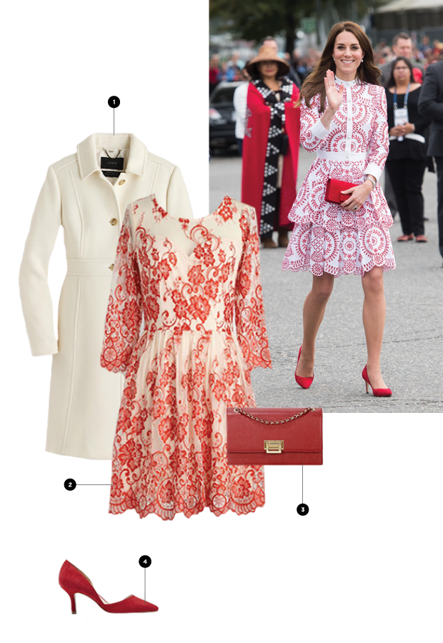 1. J.Crew, $365 / 2. ModCloth, $100 / 3. Charles Keith, $63 / 4. Sole Society, $40
