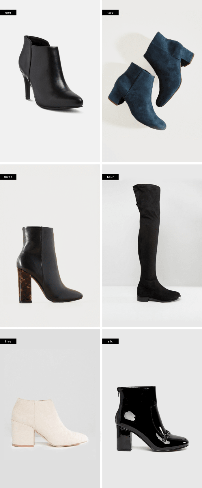 1. Target, $30 / 2. ModCloth, $50 / 3. ModCloth, $60 / 4. Asos, $72 / 5. Asos, $67 / 6. Asos, $56