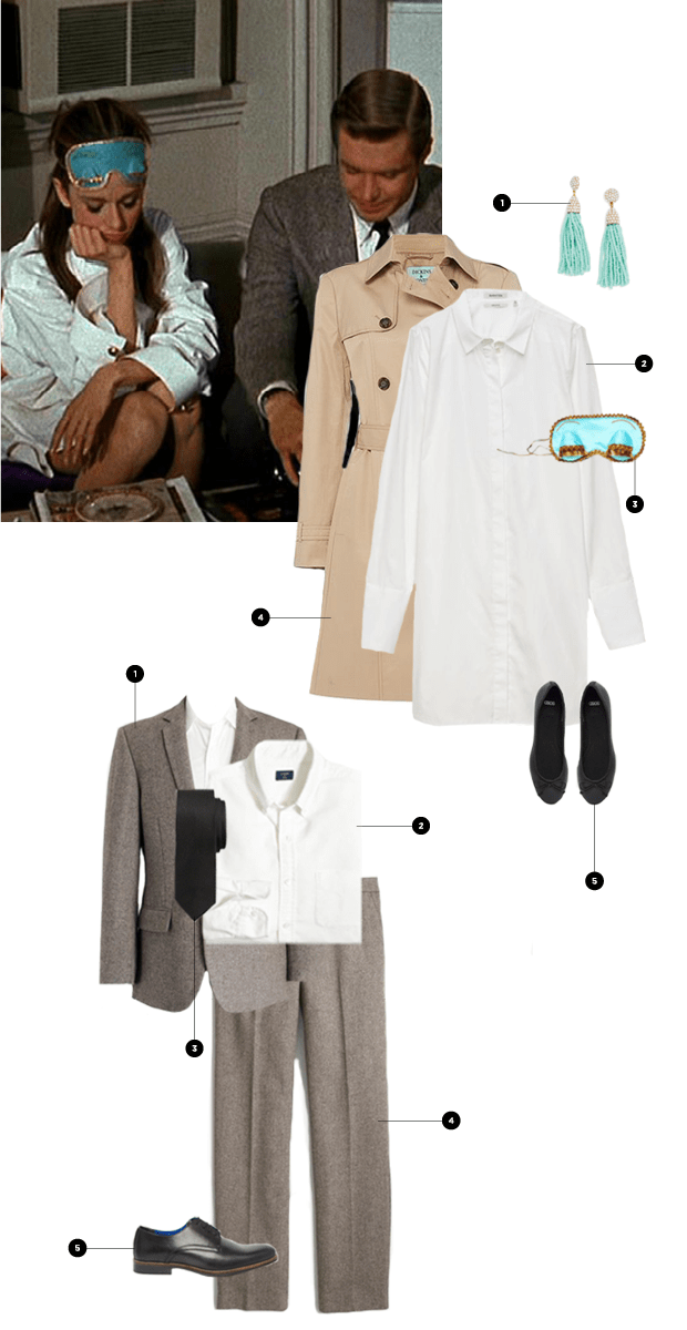Paul: 1. J.Crew Factory, $190 / 2. J.Crew Factory, $35 / 3. J.Crew Factory $27 / 4. J.Crew Factory, $109 / 5. Asos, $52 // Holly: 1. BaubleBar, $35 / 2. Aritzia, $135 / 3. Etsy, $17 / 4. House of Fraser, $121 / 5. Asos, $36