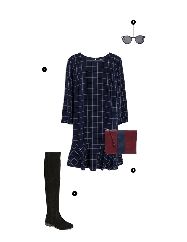 1. ASOS, $16 / 2. Madewell, $118 / 3. Sole Society, $45 / 4. Nordstrom, $290