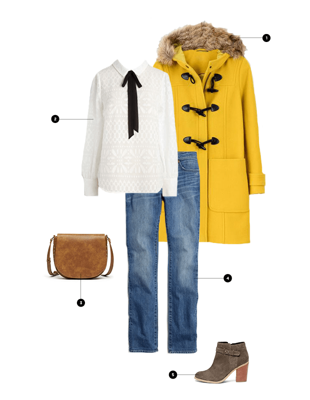 1. Boden, $268 / 2. ModCloth, $38 / 3. Sole Society, $55 / 4. Madewell, $128 / 5. Sole Society, $100