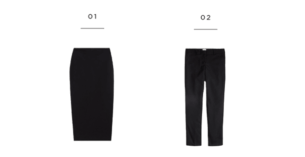 1. Aritzia, $125 / 2. J.Crew, $98