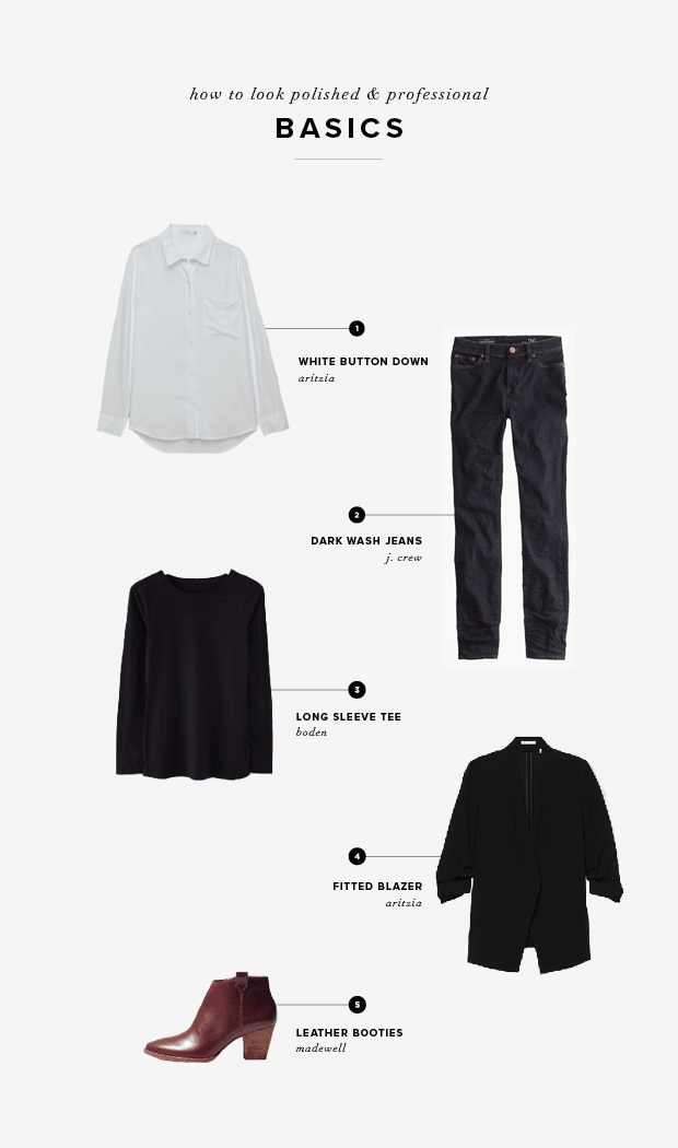 1. Aritzia, $65 / 2. J.Crew, $115 / 3. Boden, $30 / 4. Aritzia, $195 / 5. Madewell, $214
