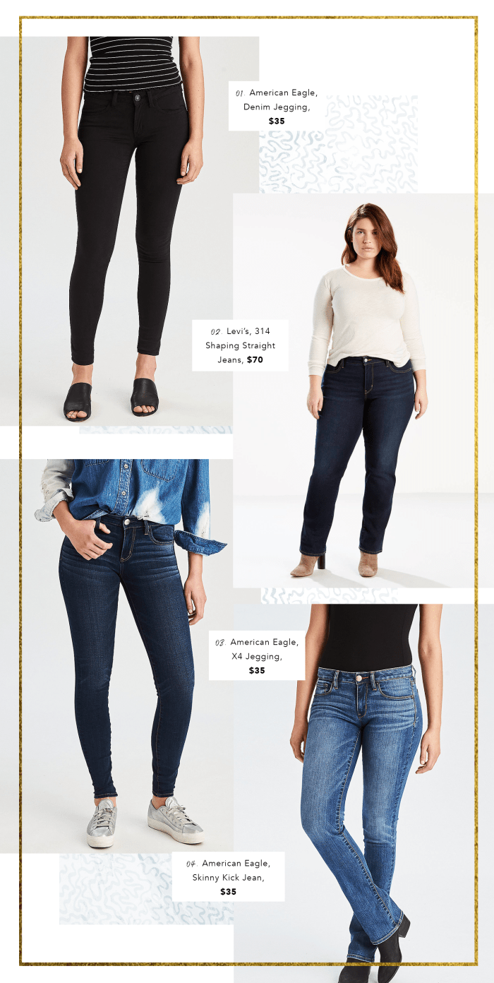 best jeans for rectangle body type