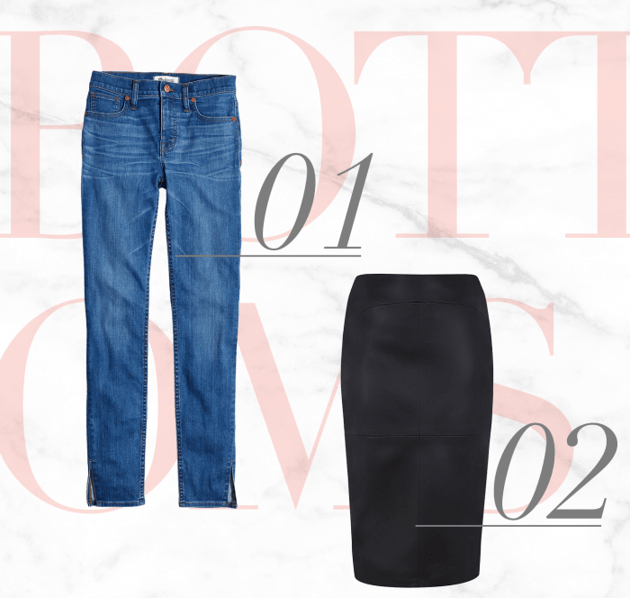 1. Madewell, $80 / 2. Oasis, $135