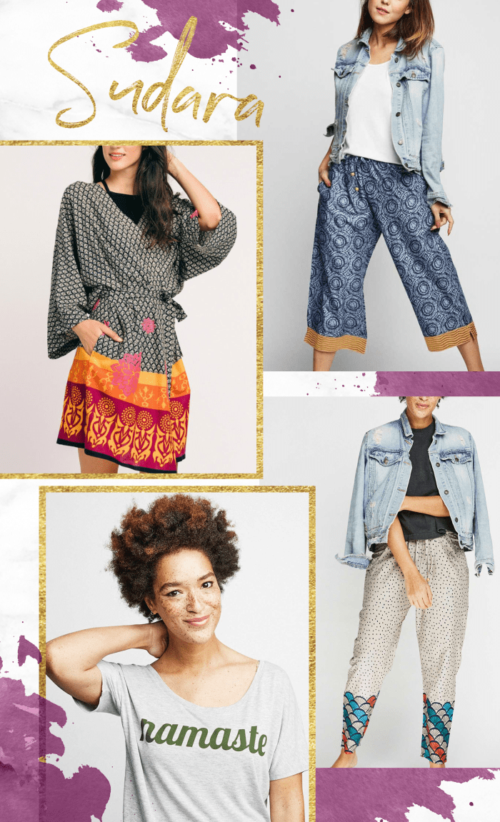 1. Capris, $59 / 2. Robe, $79 / 3. Pants, $54 / 4. T-Shirt, $36 // Prices shown do not include discount