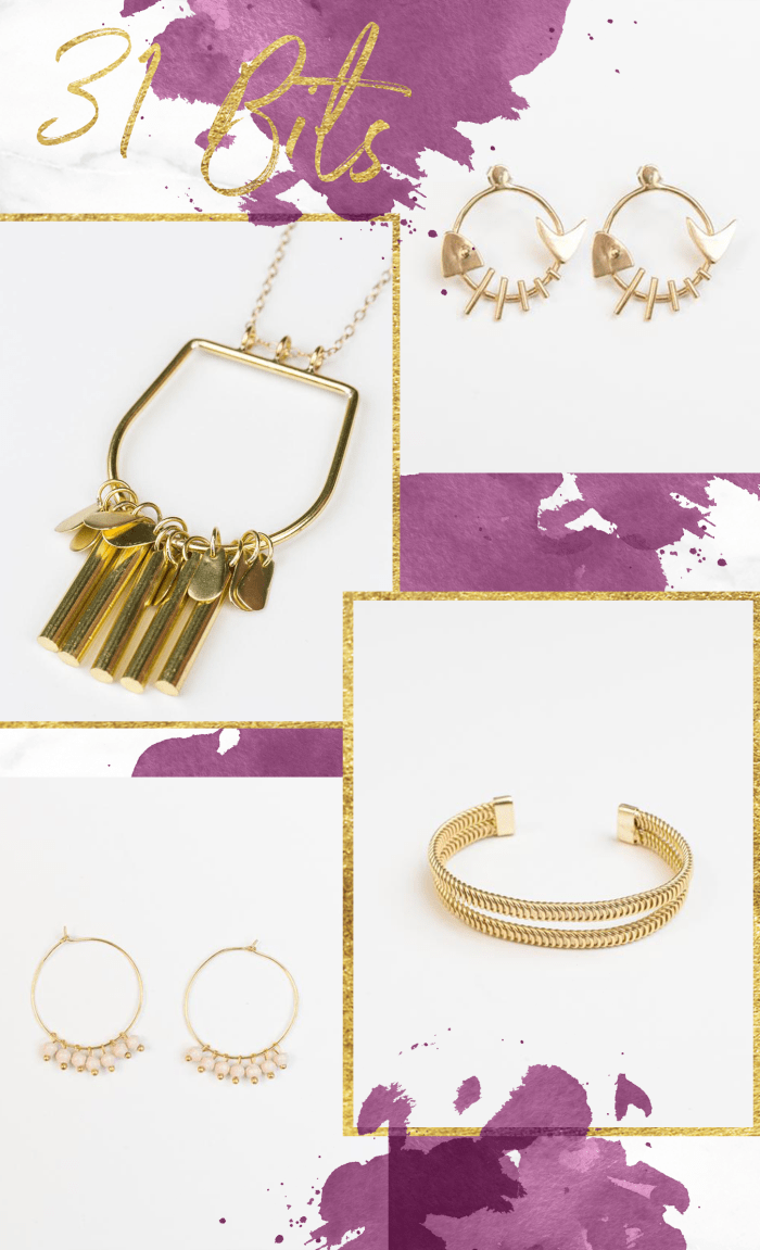 1. Fish Bone Earrings, $38 / 2. Necklace, $56 / 3. Bracelet, $44 / 4. Earrings, $28 // Prices shown do not include discount