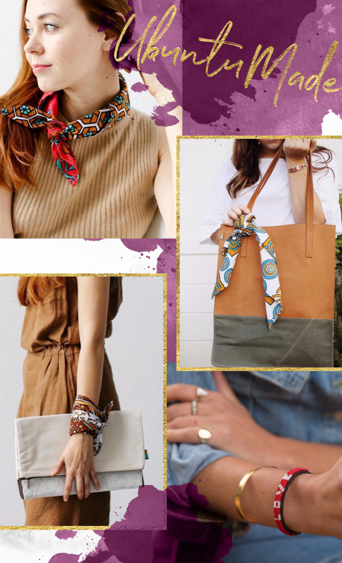 1. Scarf, $18 / 2. Leather Bag, $112 / 3. Clutch, $139 / 4. Bracelet, $19 // Prices shown do not include discount