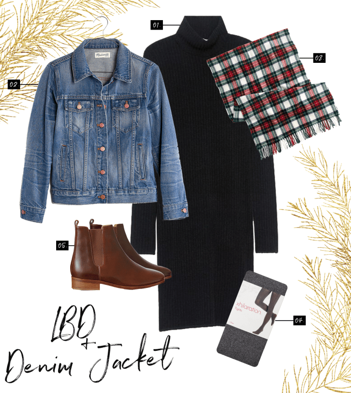 1. Aritzia, $75 / 2. Madewell, $118 / 3. J.Crew, $70 (similar) / 4. Target, $6 / 5. Sézane, $235 /