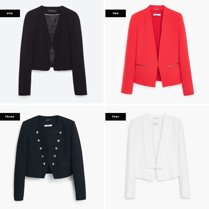 petite body shape blazers