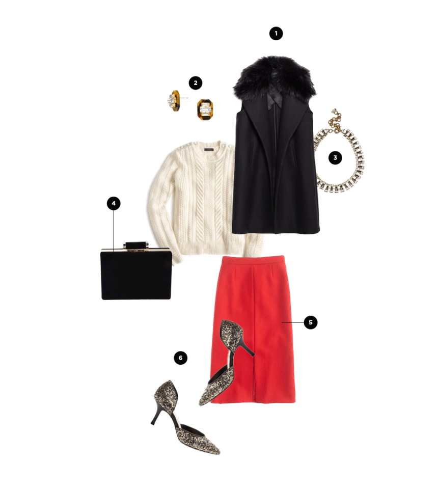 1. Zara, $189 / 2. BaubleBar, $32 / 3. Sole Society, $35 / 4. Nordstrom, $55 (similar) / 5. J.Crew, $130 / 6. Sole Society, $49