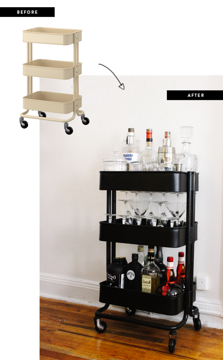 Ikea Hack: DIY Mini Bar Cart