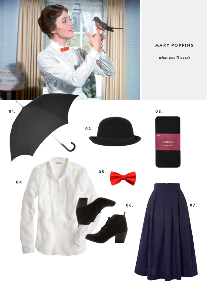 Clever No Sew Halloween Costume Ideas Verily   Mary Poppins 