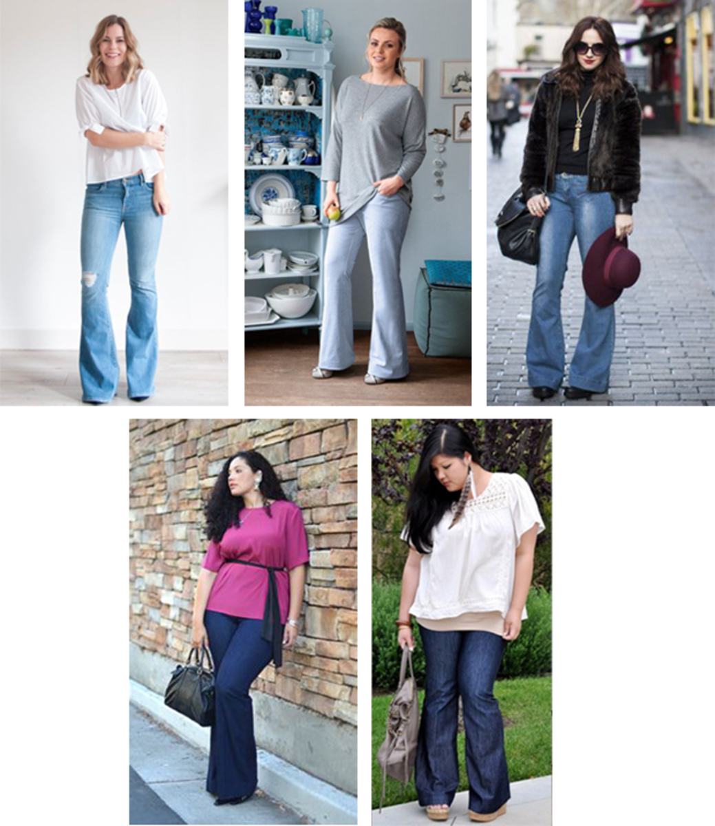 ladies flare jeans