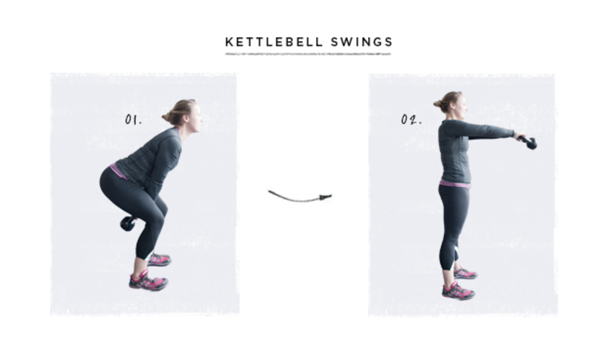 fitness, kettlebell exercises