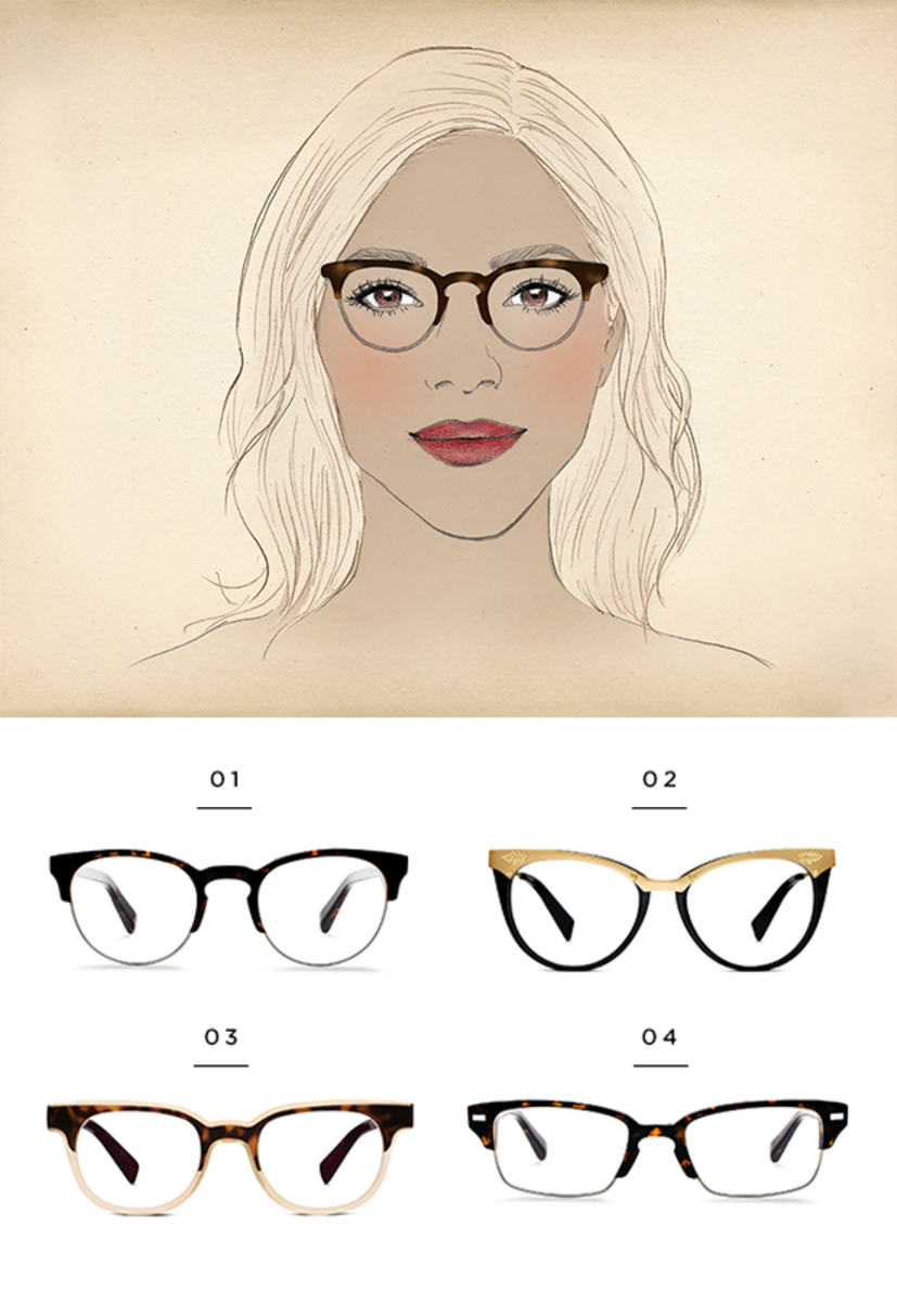 1. Warby Parker, $145 / 2. Warby Parker, $145 / 3. Warby Parker, $145 / 4. Warby Parker, $145