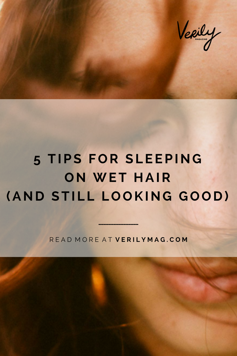 tips for sleeping on wet hair