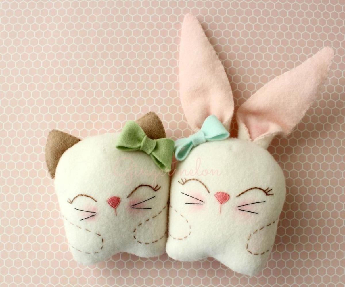 Free Snuggle Bunny and Kitty Pattern By Gingermelon at Craftsy