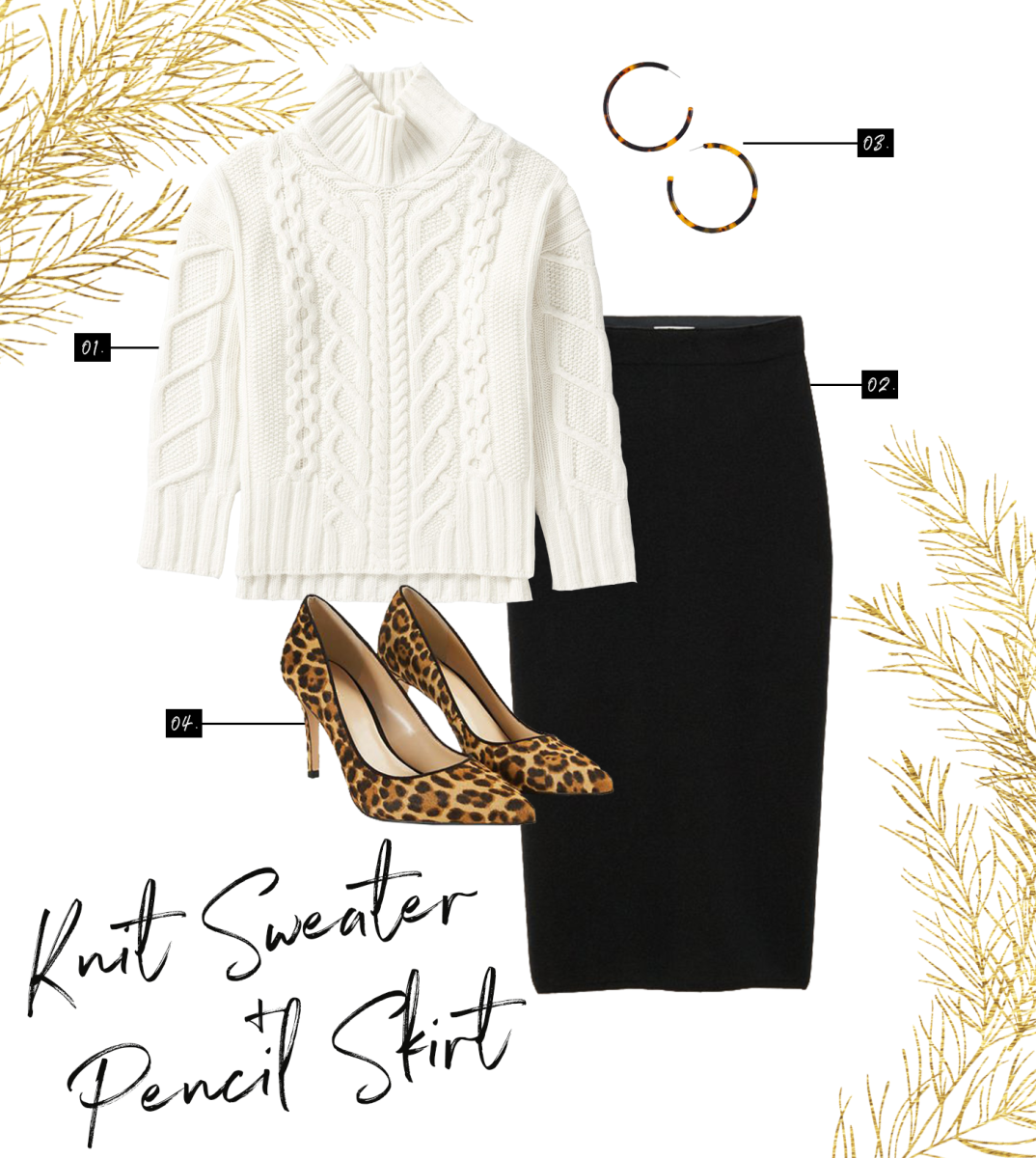 Pencil Skirt + Pattern: A Timeless Outfit Formula Perfect For